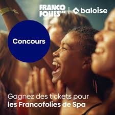 📢 CONCOURS: Grâce à Baloise, direction les Francofolies de Spa! Depuis  cette année, Baloise est l'un des partenaires principaux des Francofolies  de Spa. L'une des quatre grandes scènes a même été rebaptisée