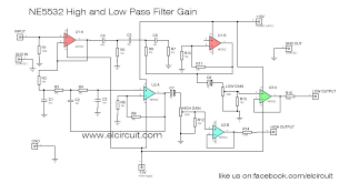 Simple preamplifier circuit using tl072. Ne5532 High And Low Pass Output Filter Circuit Electronic Circuit