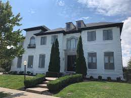 White and black exterior house paint. Exterior House Painting Before After White Siding Black Exterior Trim