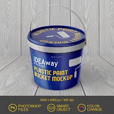 Plastic Paint Bucket Mockup Paint Buckets Bucket Mockup