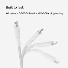 Belkin BoostCharge Braided USB-C to USB-C 1m (2 Pack) - White