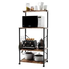 Ideal storage solution for industrial and commercial use. Dark Brown Microwave Cart Wayfair