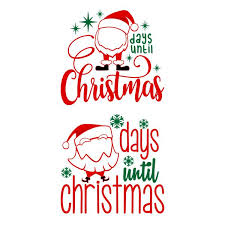 Download Countdown Days Until Christmas Cuttable Designs