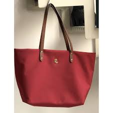 Bolsos de mano Lauren ralph lauren Rojo de en Piel de potro de imitación