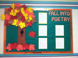 Fall Into Poetry Is A Nice Idea For An Autumn Bulletin Board Display I Would Have My Students Writ Fun Poetry Activities Poetry Lesson Plans Poetry Lessons