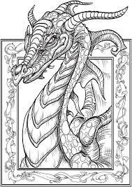 This dragon coloring sheet has another more detailed dragon, . Dragon Coloring Pages And Many More Top 10 Themed Coloring Challenges