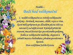 Tento den se tradičně provádělo svěcení velikonočních pokrmů, důraz byl kladen na soudržnost rodiny. Sykorky Dnes Mame Bozi Hod Velikonocni Velikonocni Facebook