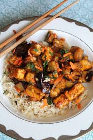 Eggplant Tofu In Garlic Sauce Recipe Eggplant Recipes Healthy Eggplant Tofu Recipe Tofu Recipes