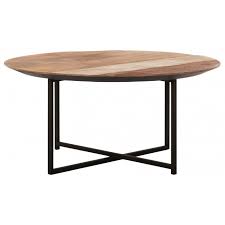 Our collection of unique coffee tables come in elegant marble, gold, wood and more. Cosmo Round Coffee Table In Teak And Iron Dtp Home Tentation