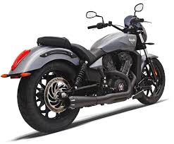 I decided to remove the baffles on victory stage 2 exhaust. Road Rage 2into1 For Victory Octane With Short Megaphone Black