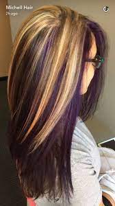 Purple And Blonde Hair Color Best Off The Shelf Hair Color Check More At Http Frenzyhairstudio C Hair Styles Hair Color Purple Purple Hair Color Highlights