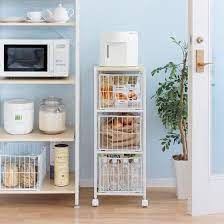 キッチンワゴン recks レックス 3段タイプ 公式 北欧インテリア 家具の通販エア リゾーム キッチン収納 キッチン キッチンインテリア 収納グッズ インテリア 収納 kitchen インテリア 家具 農家の台所のインテリア キッチンワゴン