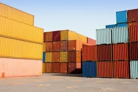 Cargo Containers At Shipping Harbor Cargo Container Coffee Shop Design Cargo
