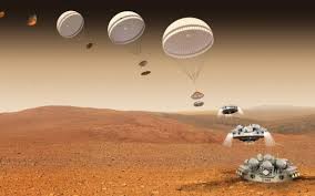 The first image from the perseverance mars rover displayed in mission control minutes after landing on feb. Exomars Lander May Have Crashed On Mars After Parachute And Retrorocket Problems
