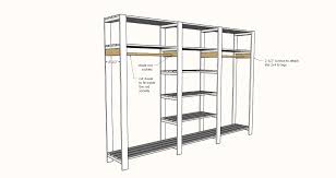 It provides an extra closet anywhere you need one. Wood Closet Shelving Ana White