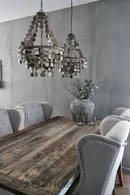 La Maison Gray Interiors Grey Dining Room Rustic Dining Room Reclaimed Wood Dining Table