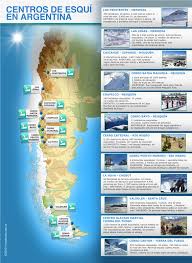 Centros De Ski Argentinos Turismo Infografia Aprender Espanol Centro De Esqui Mapa De Argentina