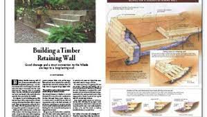 Building A Timber Retaining Wall Retaining Wall Wood Retaining Wall Timber Walls