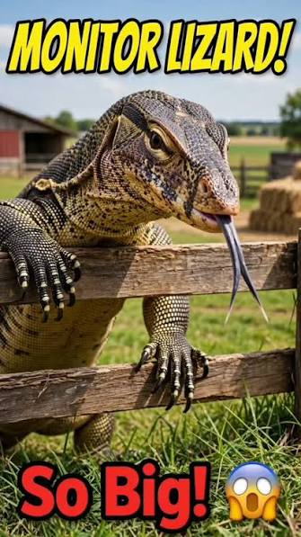 A resident has expressed frustration after spotting a monitor lizard  roaming inside her home compound. In a video circulating online, the  visibly distressed woman is heard asking members of the publi