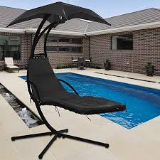 Overstock.com has been visited by 1m+ users in the past month Patio Chair Hammock And Stand Lounge Chair Hanging Porch Swing Hammock Outdoor Arc Stand With Canopy And Pillow 280 Lbs Capacity Heavy Duty Large Air Floating Chaise For Backyard Deck Garden Patio Industrial Scientific Amazon Com