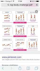 Top Body Challenge Avec Images Exercices De Fitness Exercice Body Challenge