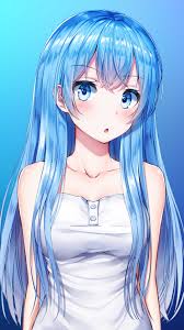 Download wallpapers of anime,sexy anime girls,manga,naruto,bleach,air,vampire knight,inuyasha,dragonball,death note,code geass in high resolutions for all type of monitors. Anime Girl Blue Hair Blue Eye 4k Ultra Hd Mobile Wallpaper