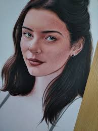 Commissioned drawing with prismacolor pencils