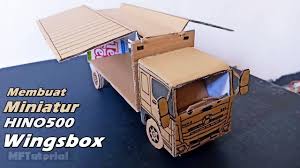 Dds channel official 1 year ago. Cara Membuat Miniatur Truk Hino 500 Wings Box Dari Kardus Ide Kreatif Youtube
