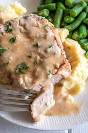 Mix both cans with the milk. Cream Of Mushroom Pork Chops Baked Kitchen Gidget
