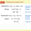 Evaluate each expression when y 7. 1