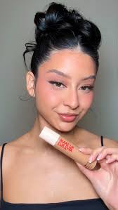 Got to try the new @makeupforever skin tint 🖤🪩✨, #makeupforever  #makeupforeverskintint #makeupforeverskinbooster #skintintreccomendation  #summermakeup #foundation #foundationreccomendation