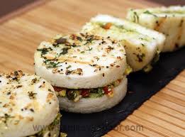 How To Make Grilled Dhokla Sandwich Recipe By Masterchef Sanjeev Kapoor Recipe Vegetarian Snacks Recipes Dhokla Veggie Recipes Healthy