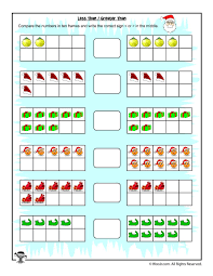 Easy Counting Greater Than Less Than Worksheet Woo Jr Kids Activities Kindergarten Worksheets Math Worksheets Kindergarten Math Worksheets