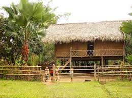 Rural House Built With Bamboo And Palm Leaves For Roof You Will See The Authentic Rural Lifestyle In Myanmar For Rural Lifestyle Village House Design Tourism