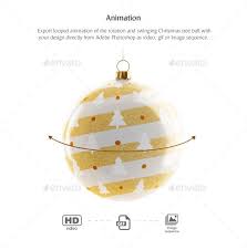 Christmas Tree Ball Animated Mockup Christmas Balls Christmas Tree Christmas
