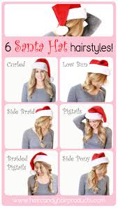 A flower crown isn't a hat, but can you really talk about boho hairstyles without having a flower crown in the mix? Six Santa Hat Hairstyles Hair Candy Products