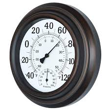 Get it as soon as tue, aug 3. 8 Decorative Indoor Outdoor Patio Wall Thermometer Bronze Walmart Canada