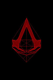 Freeios7 Com Apple Wallpaper Assasins Creed Line Logo Iphone4 Assasins Creed Assassins Creed Logo Assassin S Creed Wallpaper