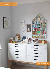 Kreative Arbeitsplatze Marga Marina Dawanda Ikea Alex Drawers Craft Table Ikea Ikea Drawers