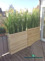 Naturlicher Balkonschirm Aus Ziergrasern In Holzkisten Trend Nb Zaun Ideen Garten Zaun Ideen Gartengestaltung