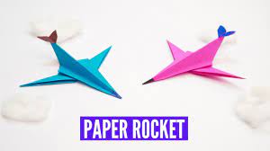 How To Make - Paper Rocket | Paper Plane | Origami Rocket | Best Summer  Crafts | Easy Tutorial - Youtube