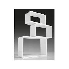Etagere Design Cube Set De 3 Rectangle Blanc Etagere Design Cubes Et Meuble Etagere