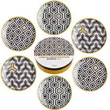 Malacasa elisa 48pcs service de table porcelaine 12pcs pour assiette plate, dessert, creuse, bols à céréales vaisselles blanc. Assiette Originale Eclektic Mix Coffret De 6 Cdiscount Maison