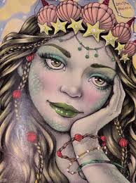 Example of coloring Coloring book "Fairies" Grayscale Available