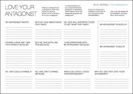 How To Love Your Antagonist Novel Writing Writing Worksheets Creative Writing Tips