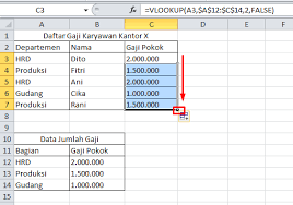Cara penggunaan vlookup, mid, left. Contoh Dan Penerapan Rumus Excel Vlookup Hlookup
