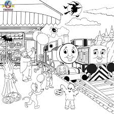 Halloween Thomas Coloring Pages Train Coloring Pages Coloring Pages Cartoon Coloring Pages
