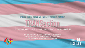 Zee tv, colors tv, sab tv, life ok star plus urgent required male & female/kids/ also training provided for acting /dancing, etc. Faraz Arif Ansari On Twitter Transaction Free Acting Workshops For The Indian Transgender Community In Delhi Mumbai In Association With Keshav Suri Foundation The Lalit Hotels Palaces Resorts