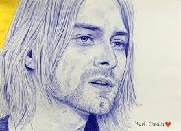 Kurt Cobain...I love drawing with black Sharpies.