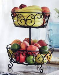 Gourmet basics by mikasa 2 tiers metal 14 loop lattice fruit antique black storage basket. Pin On Lifestyle Design Lab